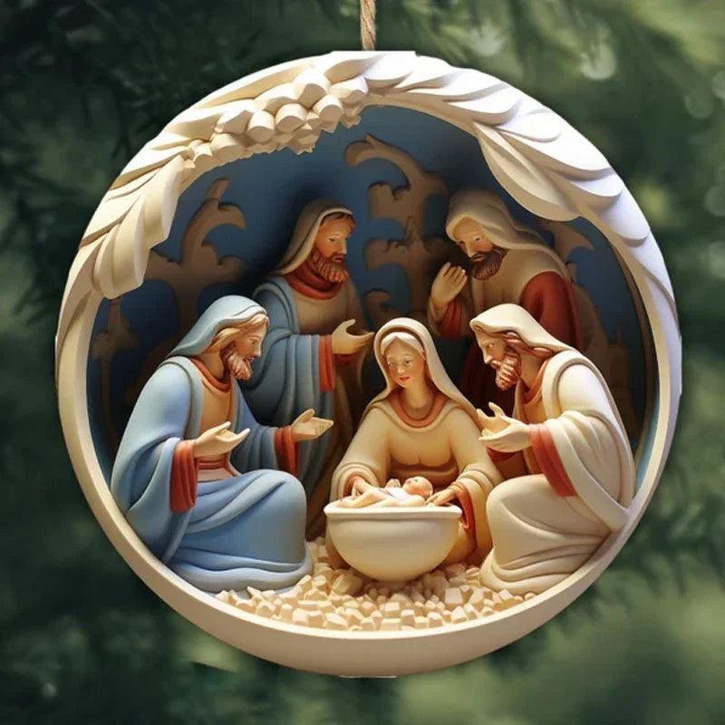 Pendentif de décoration de voiture en acrylique créatif de NoëlEX-STOCK Canada