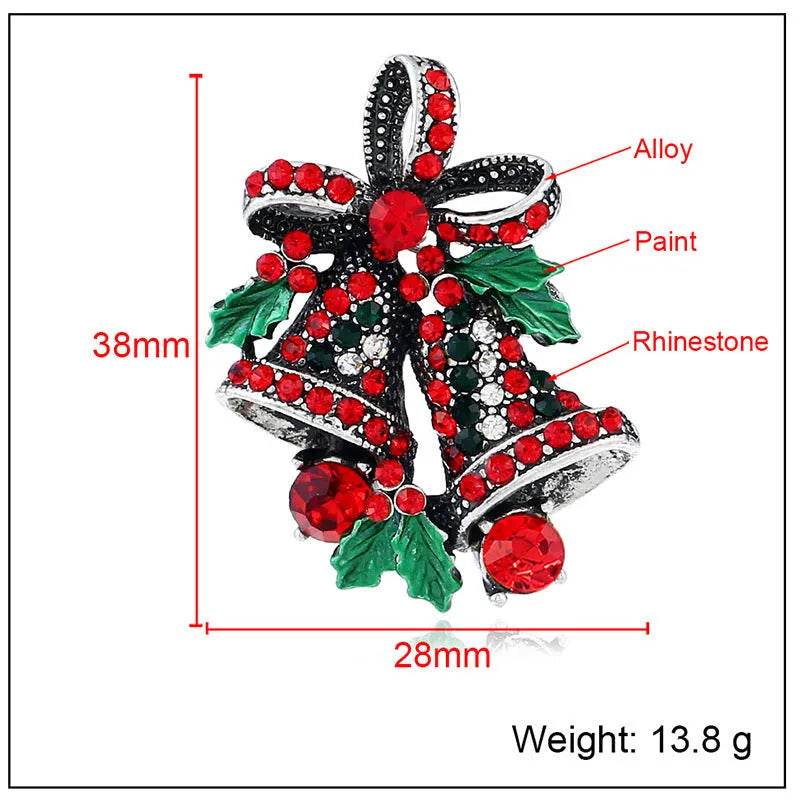 Christmas suit pin brooch - EX-STOCK Canada