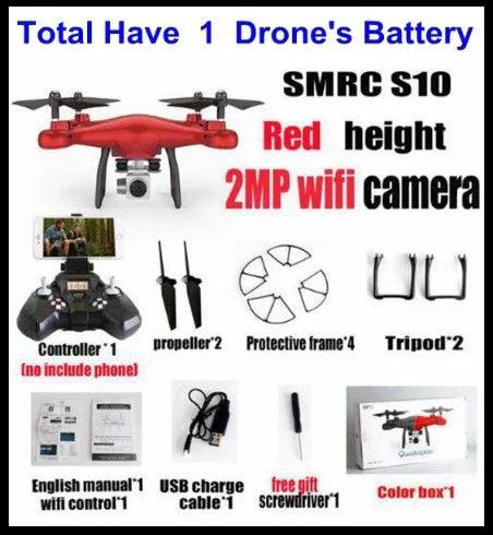 Promotion de vente Caméra WiFi 2MP avec Drone Hélicoptère Quadcopter FPV S10 SMRC UAV Jouet Micro Télécommande KIT RACER AvionEX-STOCK Canada