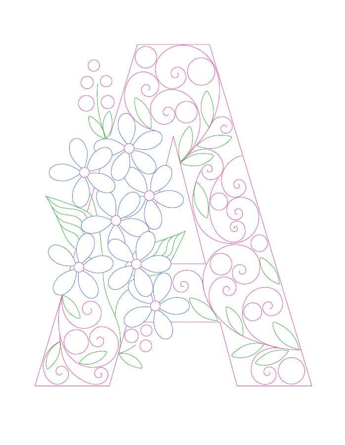 Paper Filigree Painting Kit - Letters - EX-STOCK Canada