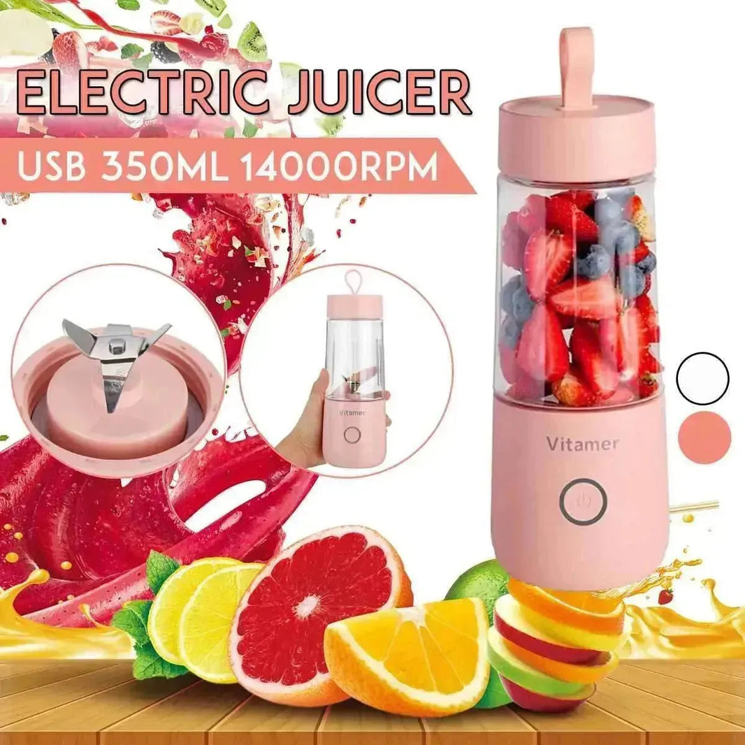 Blender / Extracteur de jus portable 350ml Mixeur électrique rechargeable - EX-STOCK Canada