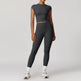 2pcs Nude feel short sleeve Workout Clothes for women Yoga Gym Clothes set - EX-STOCK Canada