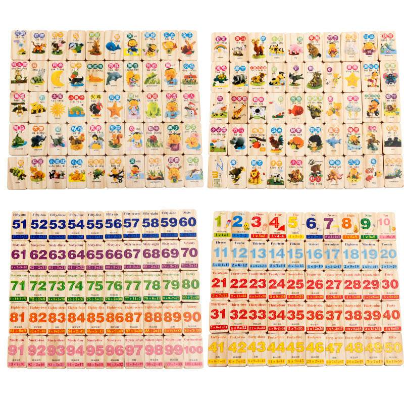 Wooden blocks math animal toys - EX-STOCK Canada