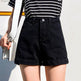 High Waisted Smoked Gray Denim Shorts For Women - EX-STOCK Canada