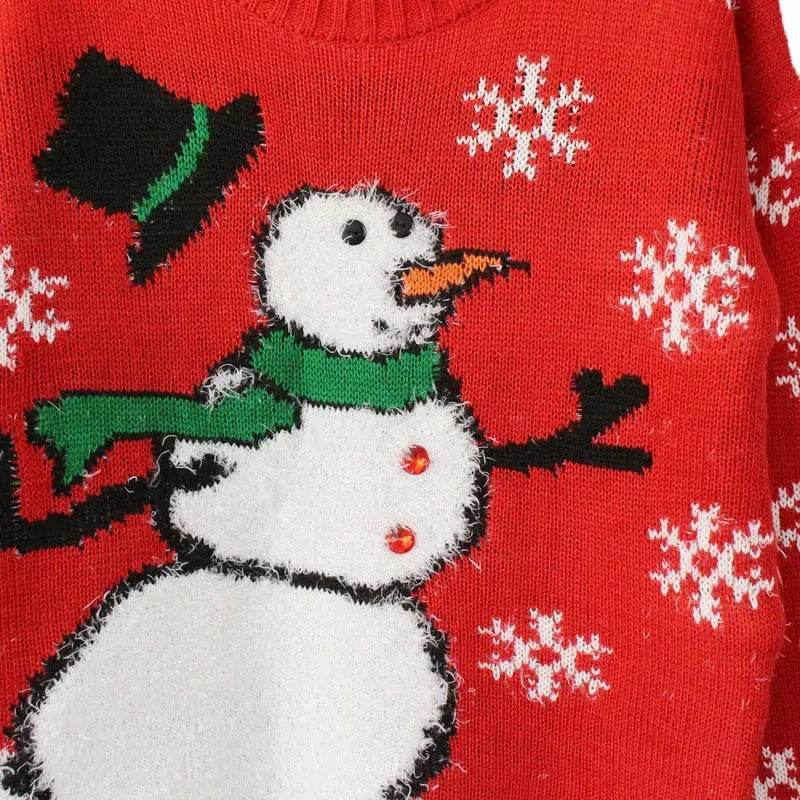 Little Snowman Christmas Sweater Snowflakes - EX-STOCK Canada