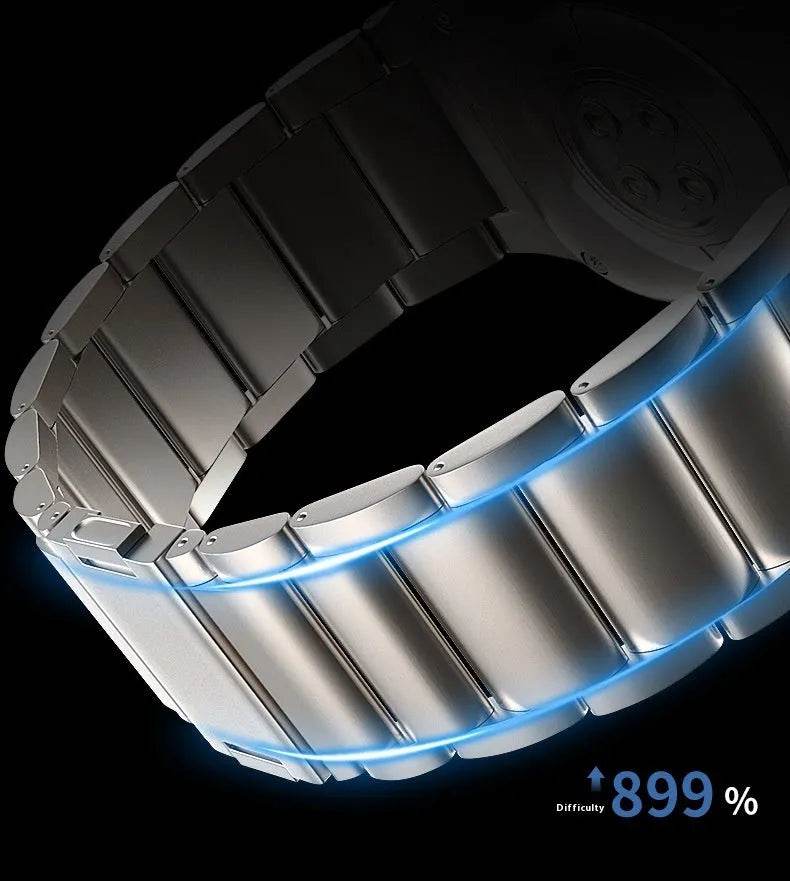 Women's Electronic Magnetic Snap Titanium Alloy Watch Strap - EX-STOCK Canada
