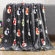Christmas Elk Snowman Santa Claus Print Blanket Winter Double-sided Flannel Blanket For Sofa Sleeping Shawl - EX-STOCK Canada