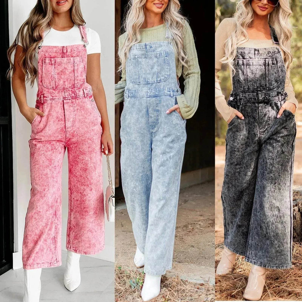 Retro Sleeveless Adjustable Denim Overalls corduroy dungarees womens denim romper Jumpsuit overall jeans for women - EX-STOCK Canada