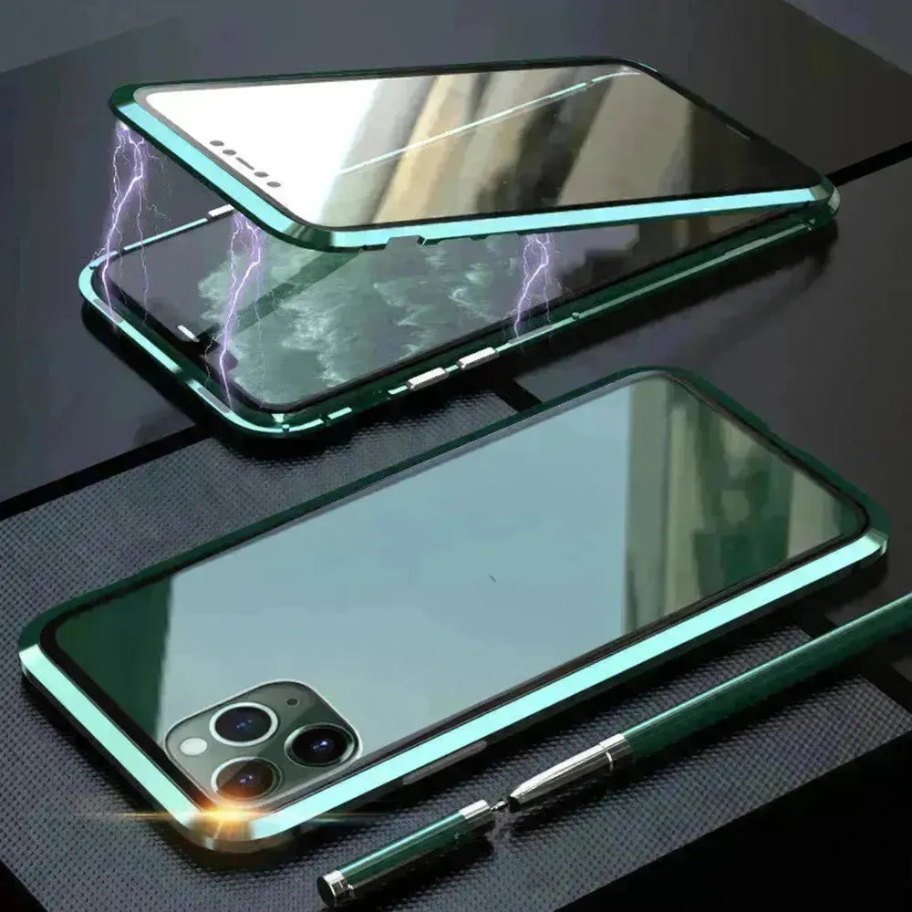 Verre double face pour 11 étui de téléphone portable