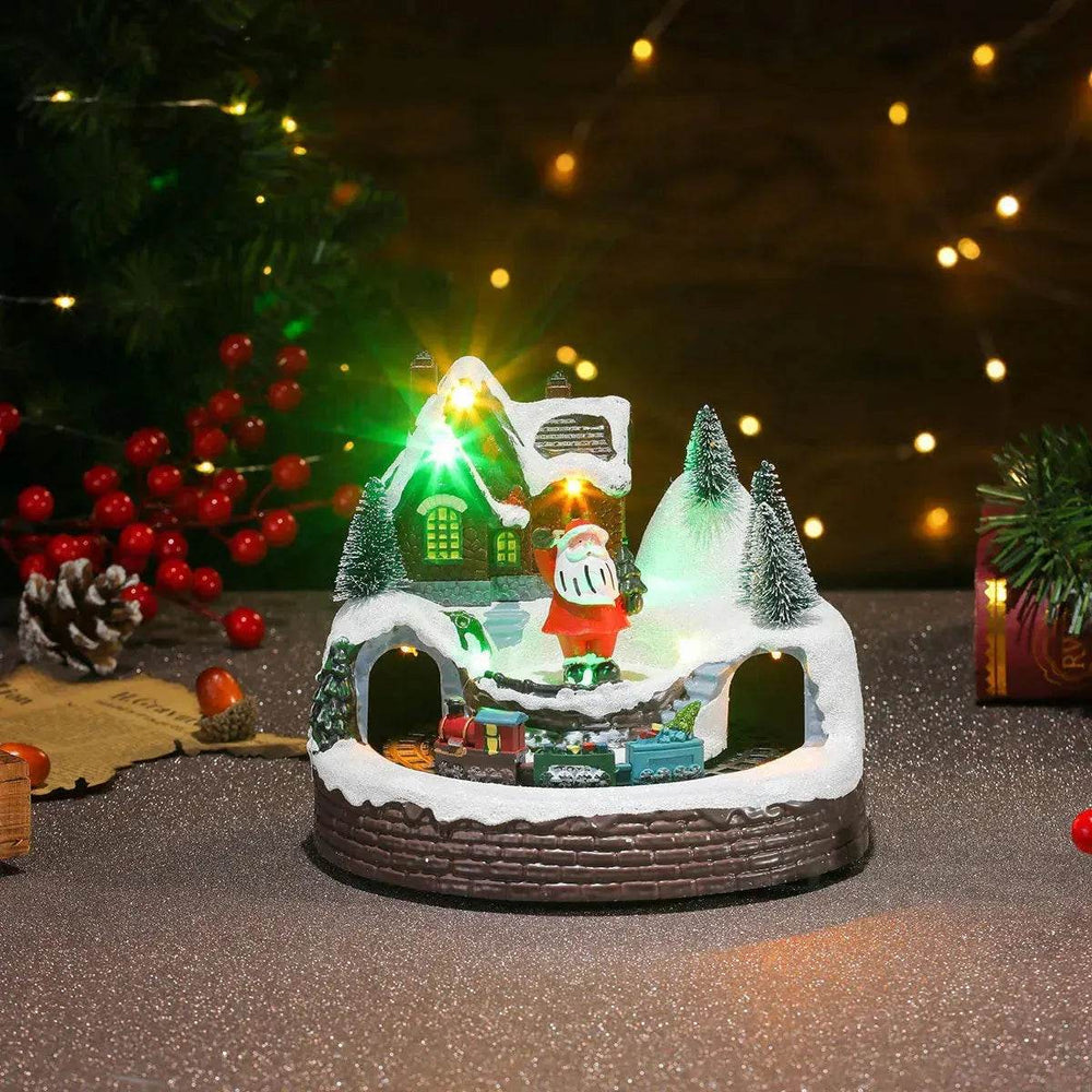 Christmas Rotating Resin Luminous Music Box Ornaments - EX-STOCK Canada