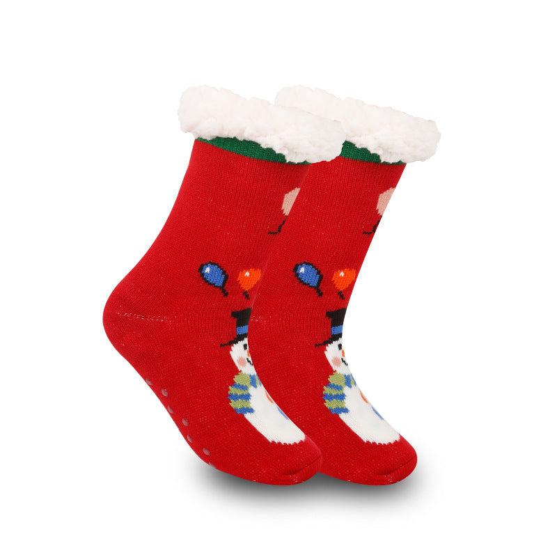 Christmas Women's Thickened Fleece-lined Room Socks EX-STOCK Canada