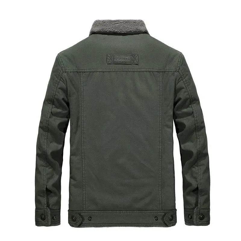 Men's Cotton Jacket Plus Velvet Thickening Outwear Winter Coat Clothing - EX-STOCK Canada