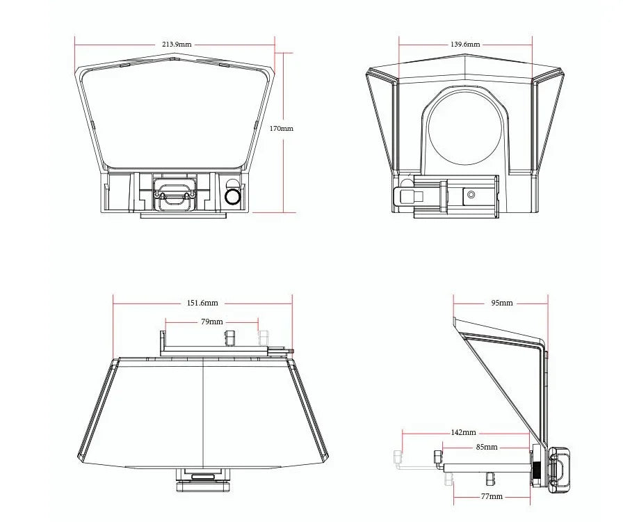 Portable small cell phone teleprompter EX-STOCK Canada