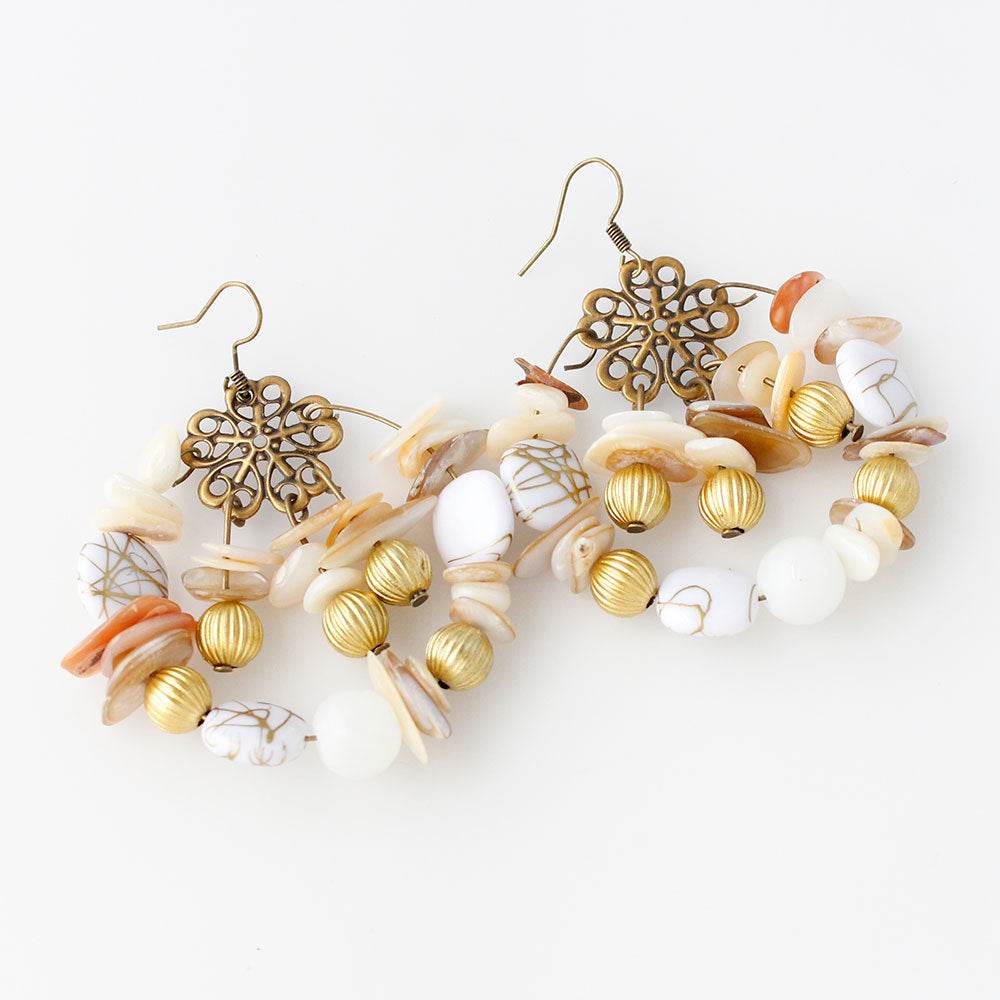 Bohemian style handmade beaded colorful Earrings - EX-STOCK Canada