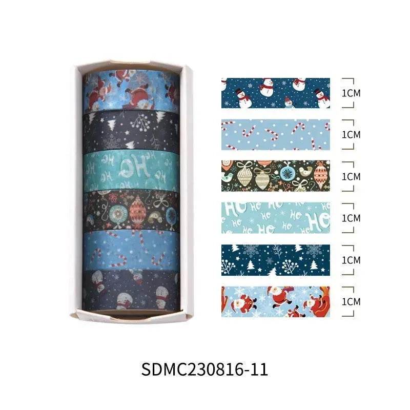 Creative Christmas Gift And Paper Adhesive Tape Journal Tape Christmas Decoration Material Cute Christmas Tape - EX-STOCK Canada
