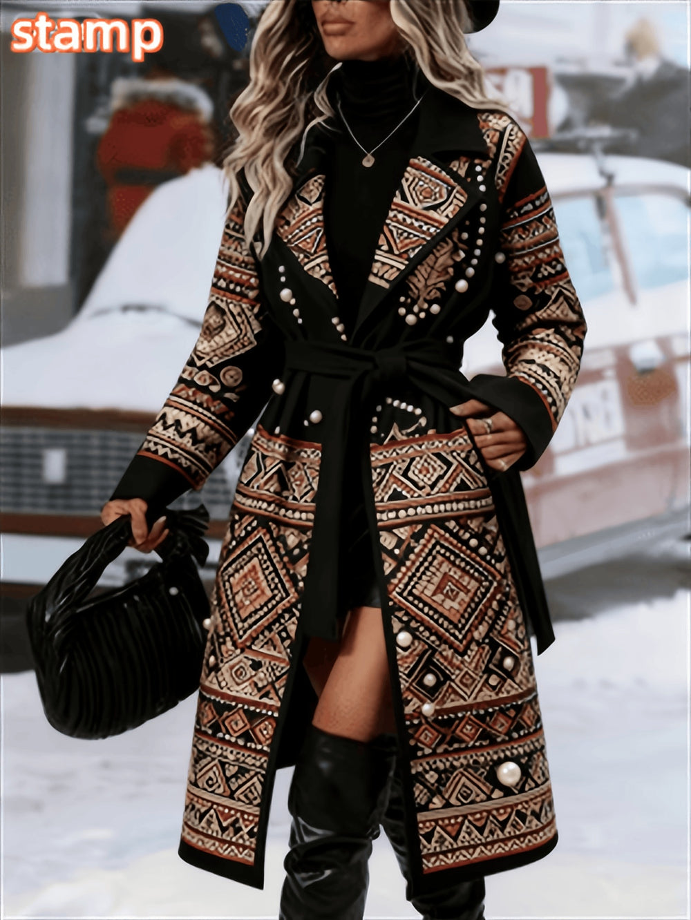 Fashionable Casual Long Coat EX-STOCK Canada