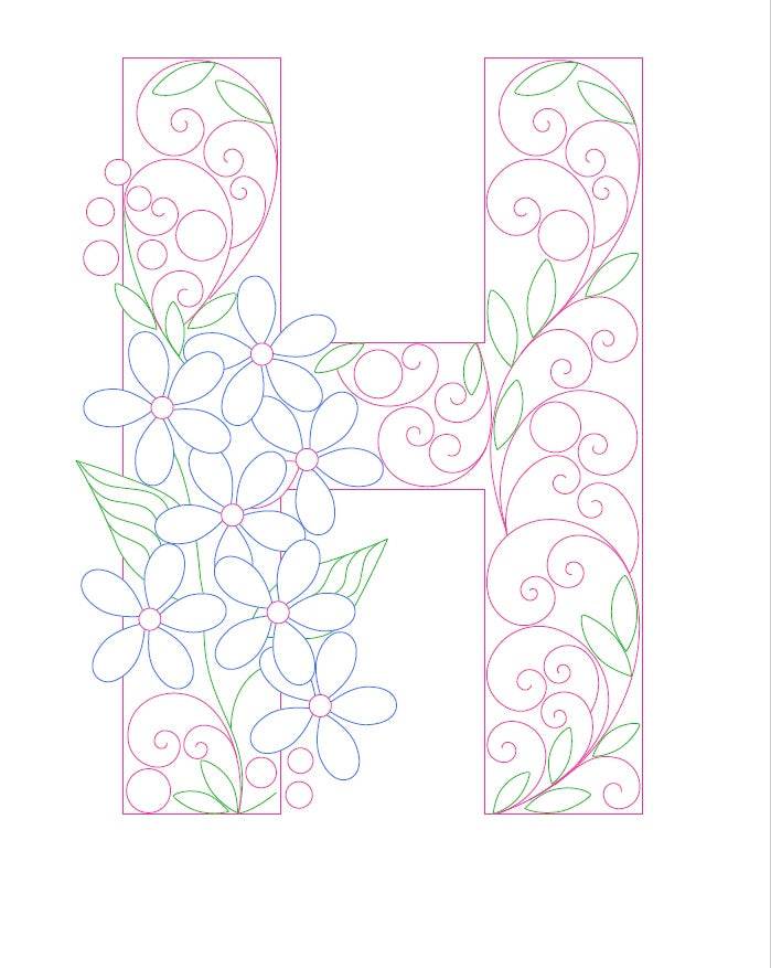 Paper Filigree Painting Kit - Letters - EX-STOCK Canada