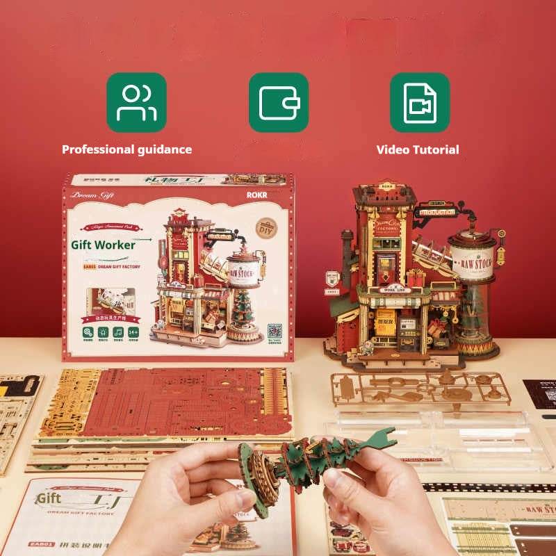 3D Puzzle Wooden Assembly Block Toy EX-STOCK Canada