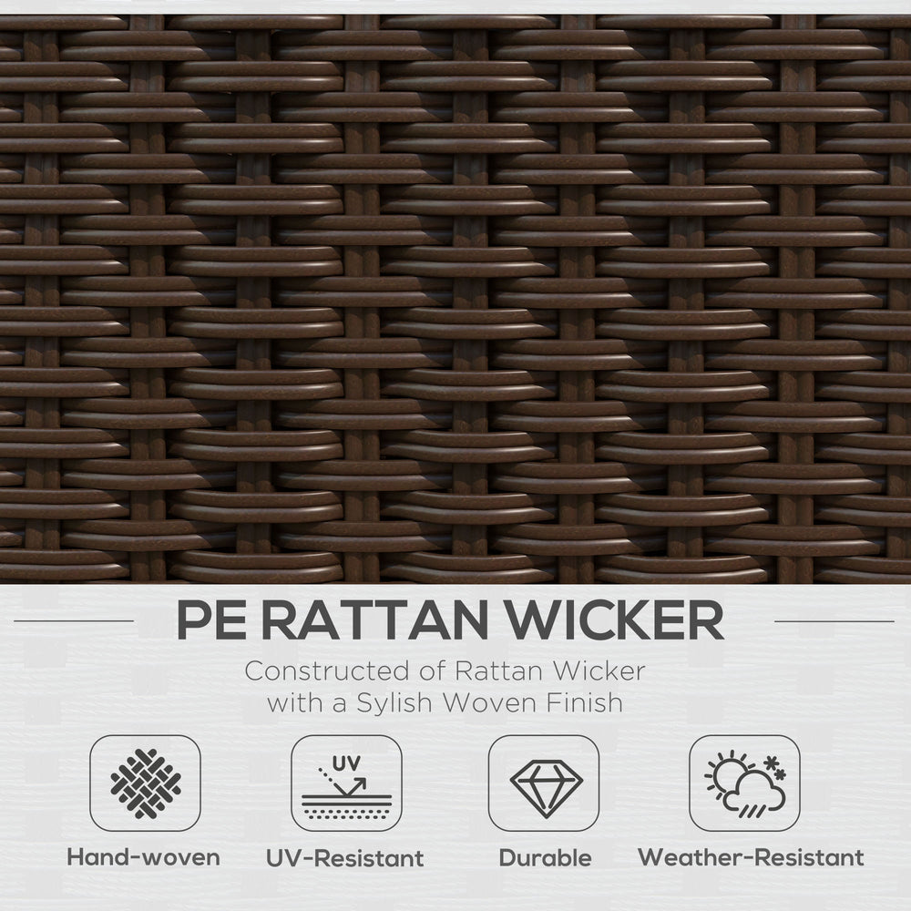 Juego de muebles de patio, cojines, sofá, loveseat, mesa de almacenamiento, azulEX-STOCK Canada