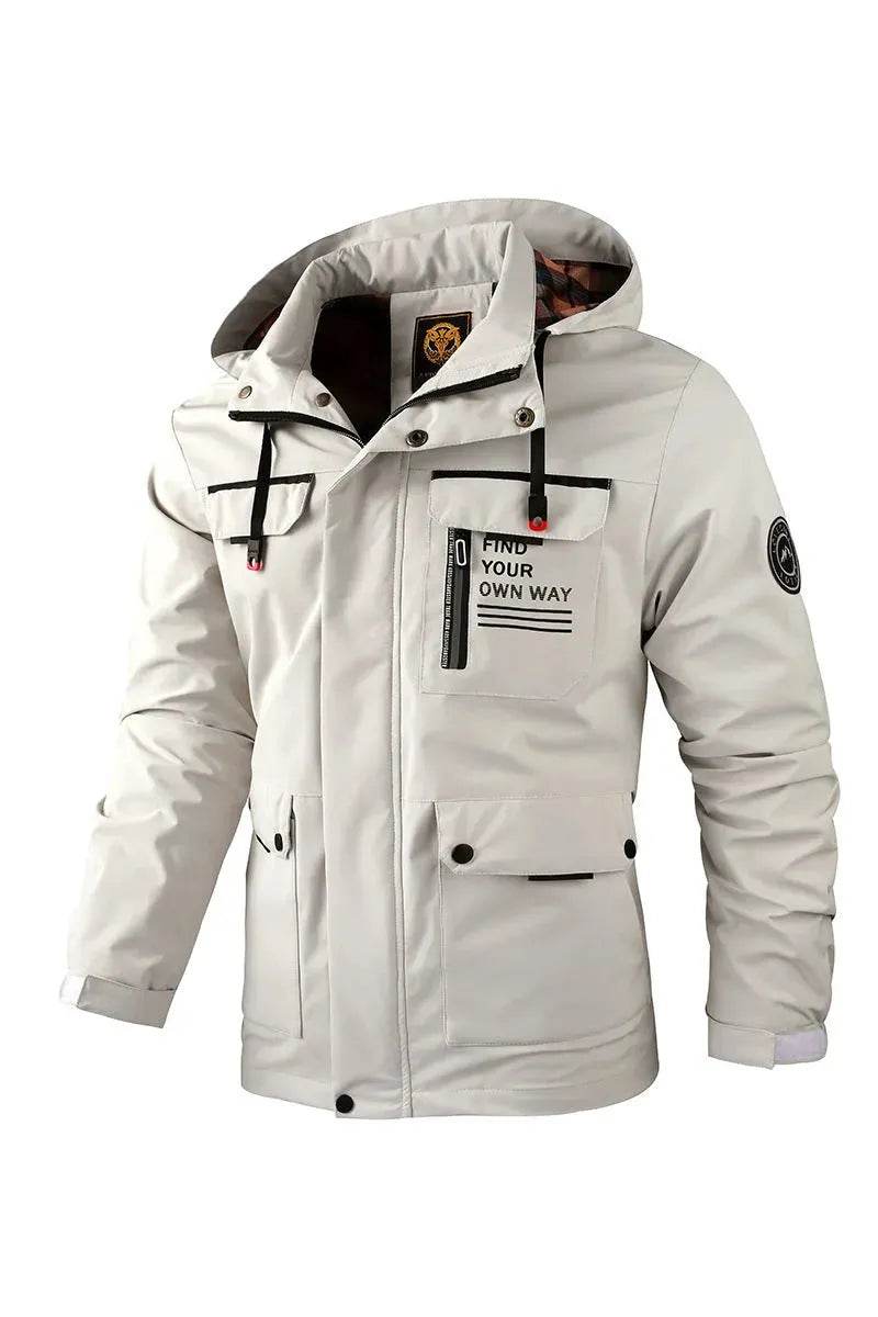 Men's Assault Jacket Spring And Autumn Thin Single Layer Waterproof Windbreaker Outdoor Sports Cargo Coat - EX-STOCK Canada