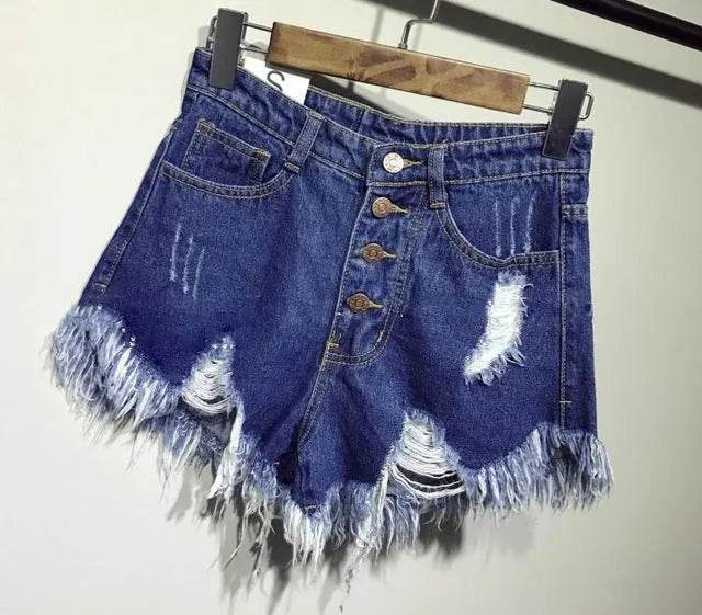 Casual Summer Women Denim Short High Waists Sexy Short Jeans - EX-STOCK Canada