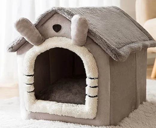 Foldable Dog House Pet Cat Bed Winter Dog Villa Sleep Kennel Removable Nest Warm Enclosed Cave Sofa Pets Supplies - EX-STOCK Canada