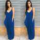 Plus size summer maxi dress beach vacation resort dress with pocket - EX-STOCK Canada