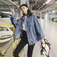 Elegant women Oversized Embroidered Tassel Fringe Denim Jacket - EX-STOCK Canada