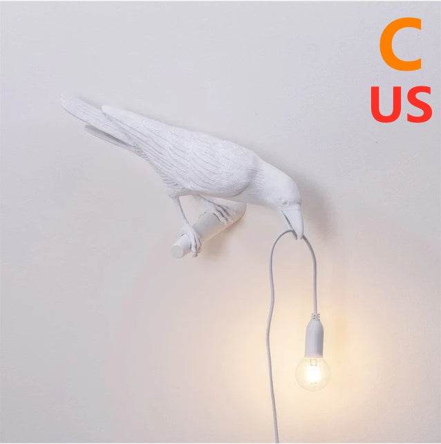 Creative Auspicious Bird Resin Wall Lamp Decoration - EX-STOCK Canada