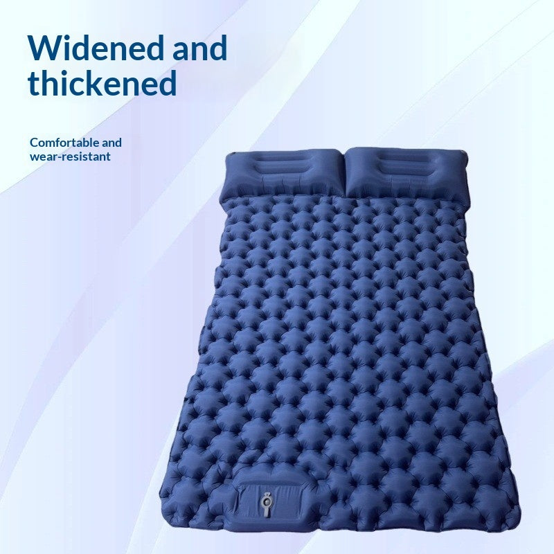 Double Inflatable Camping Air Mattress, Foldable 2–4 Person Sleeping Pad