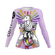 Printed Slim Fit Long Sleeve Workout Tops for Women - EX-STOCK Canada