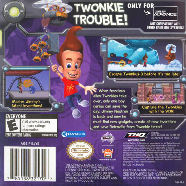 The Adventures of Jimmy Neutron Boy Genius: Attack of the Twonkies