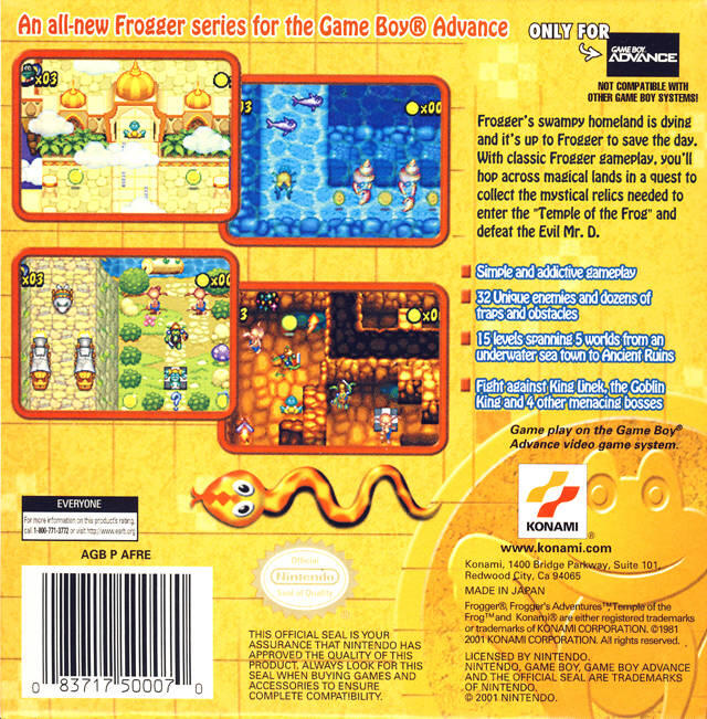 Froggers Adventures: Temple of the Frog