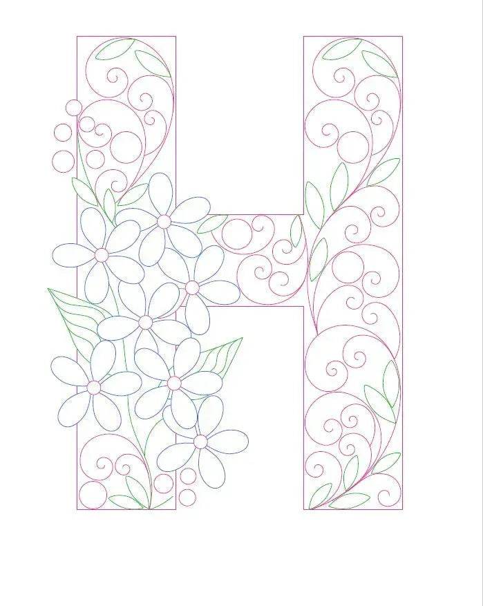 Paper Filigree Painting Kit - Letters - EX-STOCK Canada
