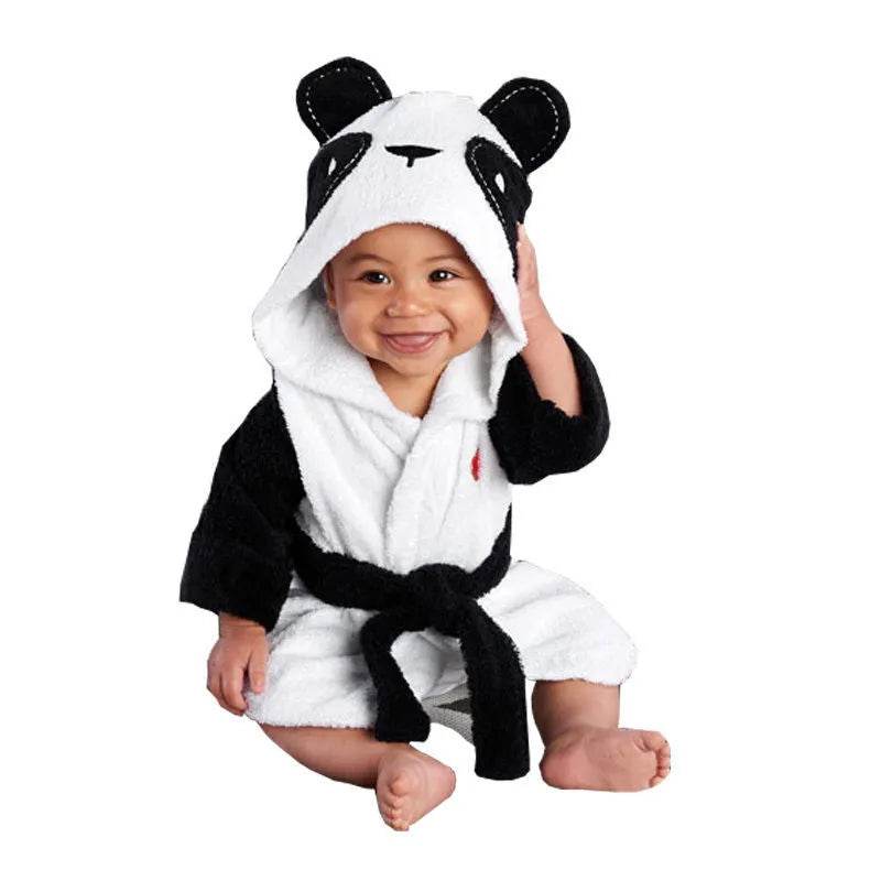 Infant Fashion Simple Cartoon Animal Fleece Bathrobe - EX-STOCK Canada