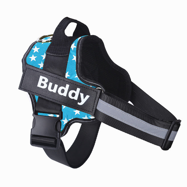 Personalized Dog Harness NO PULL Reflective Breathable Adjustable Pet Harness Vest For Small Large Dog Custom Patch Pet Supplies EX-STOCK Canada