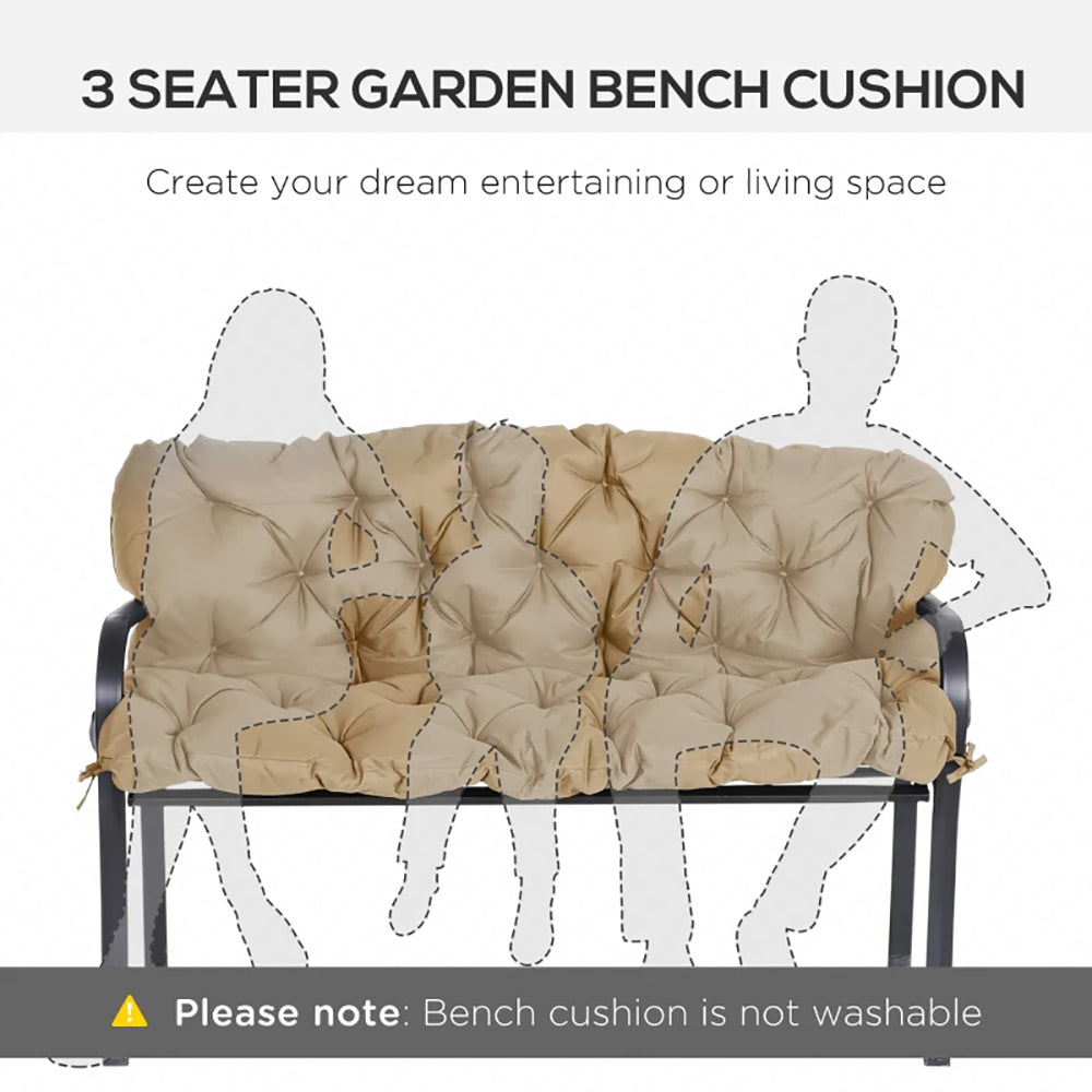 Coussin de banc capitonné 59'' x 38'' pour mobilier d'extérieur, remplacement 3 places pour chaise à bascule, canapé de patio, ventes interdites sur TIKTOKEX-STOCK Canada