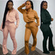 Women 2pcs Long sleeve Wide leg Pant set - EX-STOCK Canada