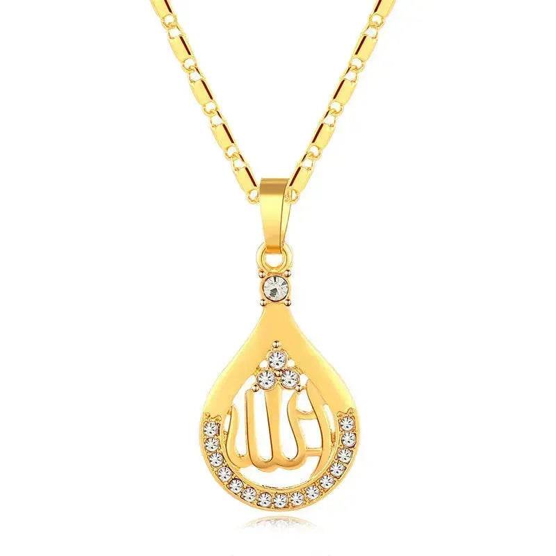 Creative Middle East Drop-shaped Copper Necklace for Wpmen - EX-STOCK Canada