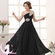 Evening dress one-shoulder dinner banquet long banquet EX-STOCK Canada