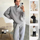 Oversized Solid Casual Pullovers Long Pant Set Warm Hoodie New Tracksuit Suit Fashion Pant Sets Sets For Women 2 Pieces joggers for women - EX-STOCK Canada
