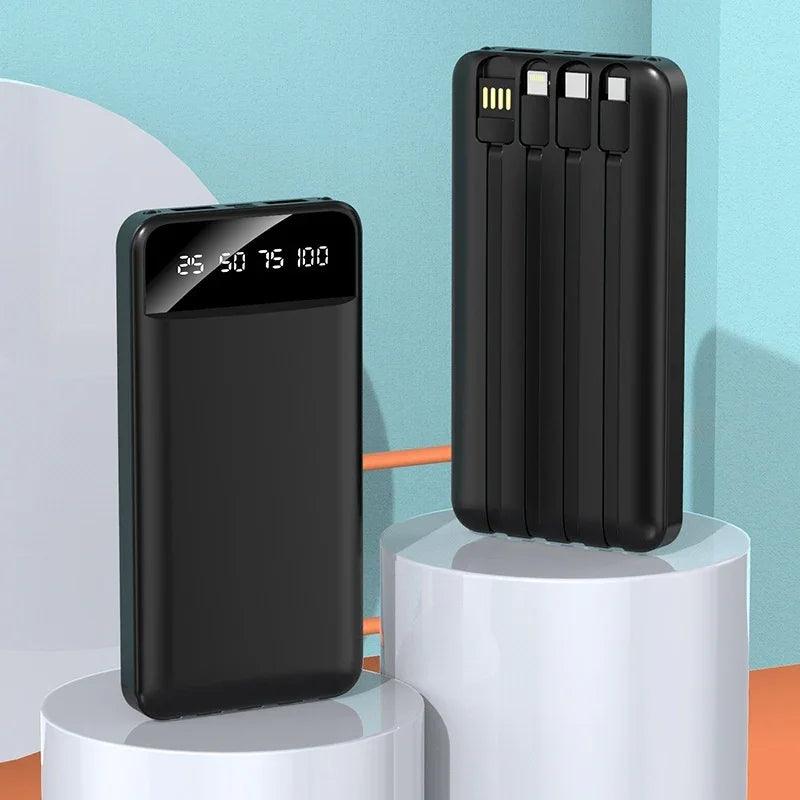 Charge rapide avec batterie externe câble 20000 MA grande capacité d'alimentation mobileEX-STOCK Canada