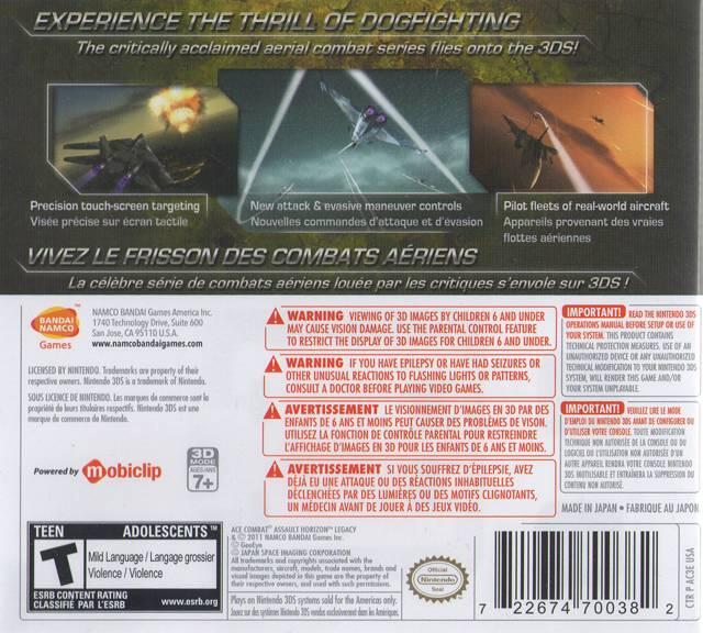 Ace Combat: Assault Horizon Legacy