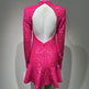 Women's Backless Rose Red Sequins Sweet Party Dinner Dress EX-STOCK Canada
