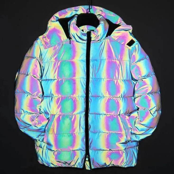 Rainbow reflection winter Puffer coat Unisex - EX-STOCK Canada
