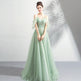 Off-the-shoulder Mint Green Bridal Wedding Dinner Annual Party Dress EX-STOCK Canada