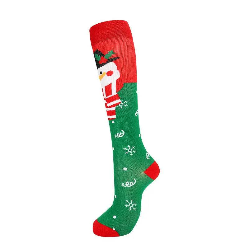 Compression Stockings Christmas Sports High Elastic Breathability - EX-STOCK Canada
