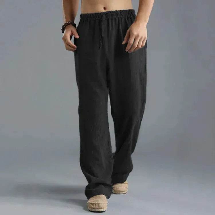 Linen Pants for Men Loose Fit Casual Classic Summer. - EX-STOCK Canada