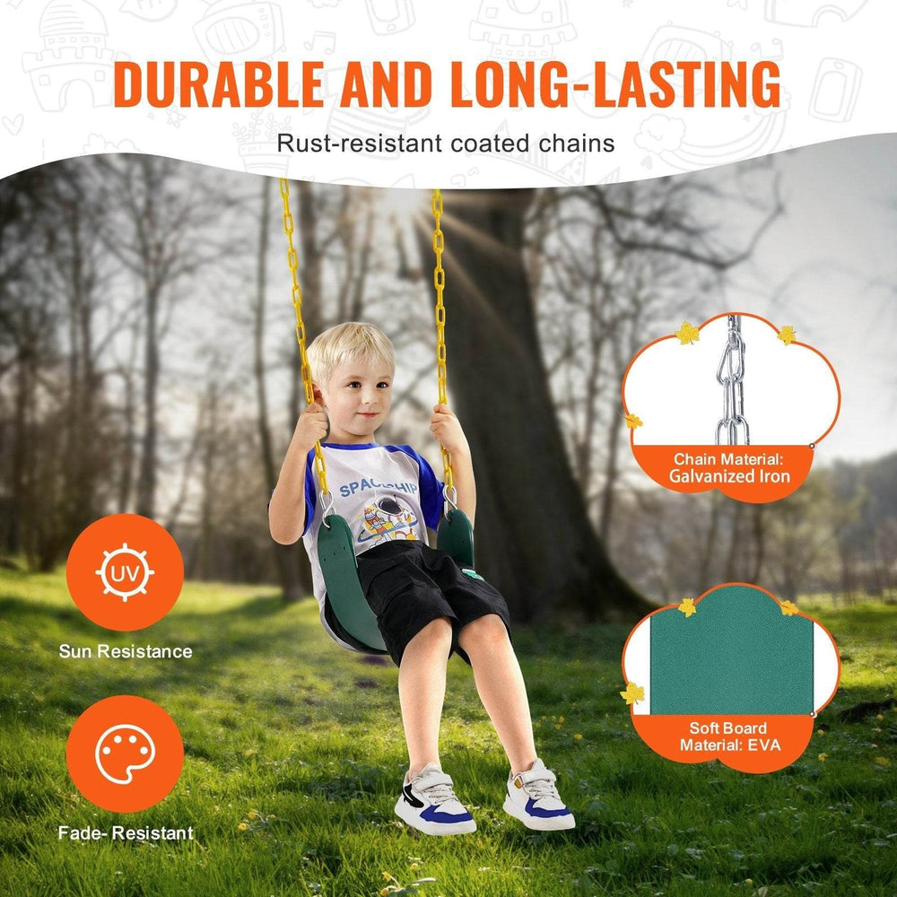 2-Pack Swing Seats Swings Replacement For Outdoor Swing Set 66 Inch Chain - EX-STOCK Canada