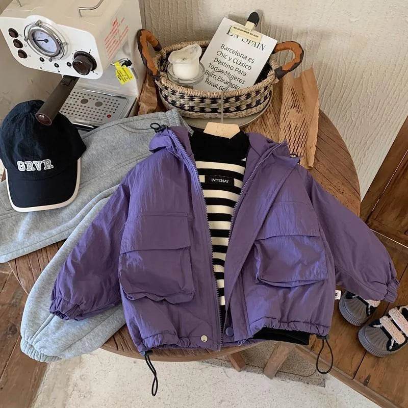Children Fashion Personality Hoodie Padded Windproof Winter Coat Jacket Kids - EX-STOCK Canada